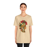Aztec Warrior Head Illustration Unisex T-Shirt