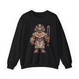 8-Bit Aztec Warrior Pixel Art Style Unisex Sweatshirt