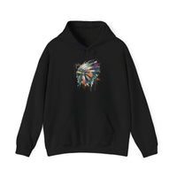 Urban Feather Headdress Graffiti Unisex Hoodie