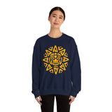 Mesoamerican Sun Face Unisex Sweatshirt