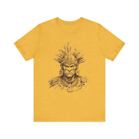 Maya Warrior Ink Portrait Unisex T-Shirt