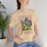 Stamp Machu Picchu Peru Unisex T-Shirt