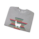 Andean Llama Fiesta Illustration Unisex Sweatshirt
