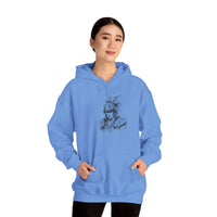 Jaguar Warrior Ink Portrait Unisex Hoodie