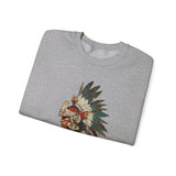 Watercolor Tribal Aztec Warrior Unisex Sweatshirt