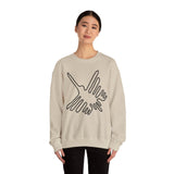 Nazca Lines Style Bird Unisex Sweatshirt