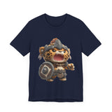 Chibi Mayan Jaguar Warrior Cartoon Style Unisex T-Shirt
