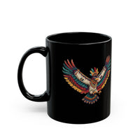 Sacred Condor Pixel Flight Black Mug