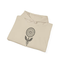 Shadow Phoenix Tribal Emblem Illustration Unisex Hoodie