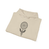 Shadow Phoenix Tribal Emblem Illustration Unisex Hoodie