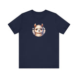 Inca Andean Llama Baby Face Illustration Unisex T-Shirt