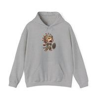Fierce Chibi Jaguar Warrior Mayan Style Unisex Hoodie