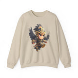 Chibi Falcon Warrior Inca Armor Unisex Sweatshirt