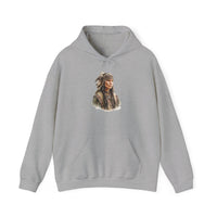 Inca Warrior Woman with Feathered Headdress Watercolor Unisex Hoodie