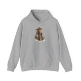 Inca Warrior Woman with Feathered Headdress Watercolor Unisex Hoodie