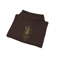 Golden Shaman Tribal Symbol Line Art Unisex Hoodie