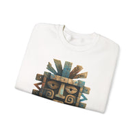Tlaloc Ancient Rain Mask Glyph Unisex Sweatshirt