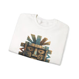 Tlaloc Ancient Rain Mask Glyph Unisex Sweatshirt