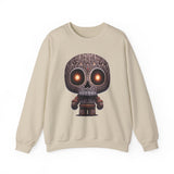 Tribal Glow Chibi Aztec Skull Unisex Sweatshirt