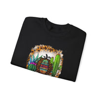 Leopard Aztec Pumpkin & Cactus Vibes Illustration Unisex Sweatshirt