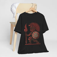 Young Warrior Glyph Pre-Hispanic Style Unisex T-Shirt