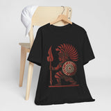 Young Warrior Glyph Pre-Hispanic Style Unisex T-Shirt