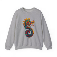 Aztec Serpent God Quetzalcoatl Modern Tribal Style Unisex Sweatshirt