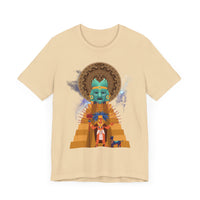 Celestial Aztec Ritual Illustration Unisex T-Shirt