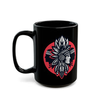 Tribal Legacy Circle Emblem Illustration Black Mug