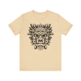 Aztec-Inspired Tlaloc God Tribe Graphic Unisex T-Shirt