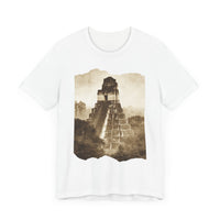 Vintage Tikal Jungle Temple Sepia Print Unisex T-Shirt