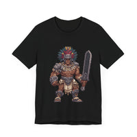 Obsidian Blade Fighter Pixel Art Unisex T-Shirt