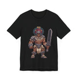 Obsidian Blade Fighter Pixel Art Unisex T-Shirt