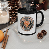 Sun Worshippers Inca Glyph Layout Black Mug