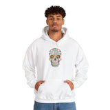 Neon Circuit Aztec Skull Cartoon Style Unisex Hoodie