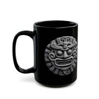 Sacred Stone Inti Inca Sun God Monochrome Style Black Mug