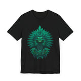 Quetzalcoatl Feathered Serpent God Dark Portrait Unisex T-Shirt