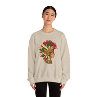 Aztec Warrior Head Illustration Unisex Sweatshirt