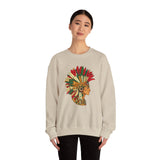 Aztec Warrior Head Illustration Unisex Sweatshirt
