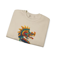 Aztec Serpent God Quetzalcoatl Modern Tribal Style Unisex Sweatshirt