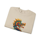 Aztec Serpent God Quetzalcoatl Modern Tribal Style Unisex Sweatshirt