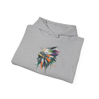 Urban Feather Headdress Graffiti Unisex Hoodie