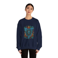 Wild Aztec Turquoise Amulet Illustration Unisex Sweatshirt