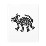 Hairless Mayan Dog Illustration Canvas