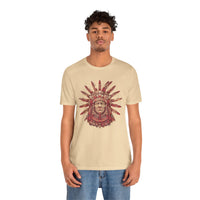 Aztec Sun Chief Feather Headdress Unisex T-Shirt