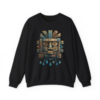 Tlaloc Ancient Rain Mask Glyph Unisex Sweatshirt