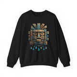 Tlaloc Ancient Rain Mask Glyph Unisex Sweatshirt
