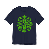 Aztec Plant Spiral Symbol Unisex T-Shirt