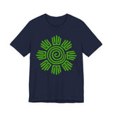 Aztec Plant Spiral Symbol Unisex T-Shirt