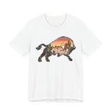 Aztec Buffalo Desert Sunset Silhouette Unisex T-Shirt